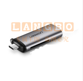 绿联 UGREEN 多功能二合一读卡器 50704 OTG 支持SD/TF内存卡 Type-C