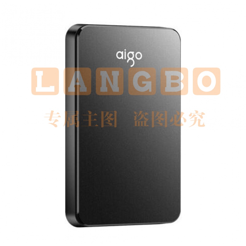 爱国者 (aigo) 1TB USB3.0 移动硬盘 HD809 黑色 稳定高速传输 简约设计 睿智之美 商务便携