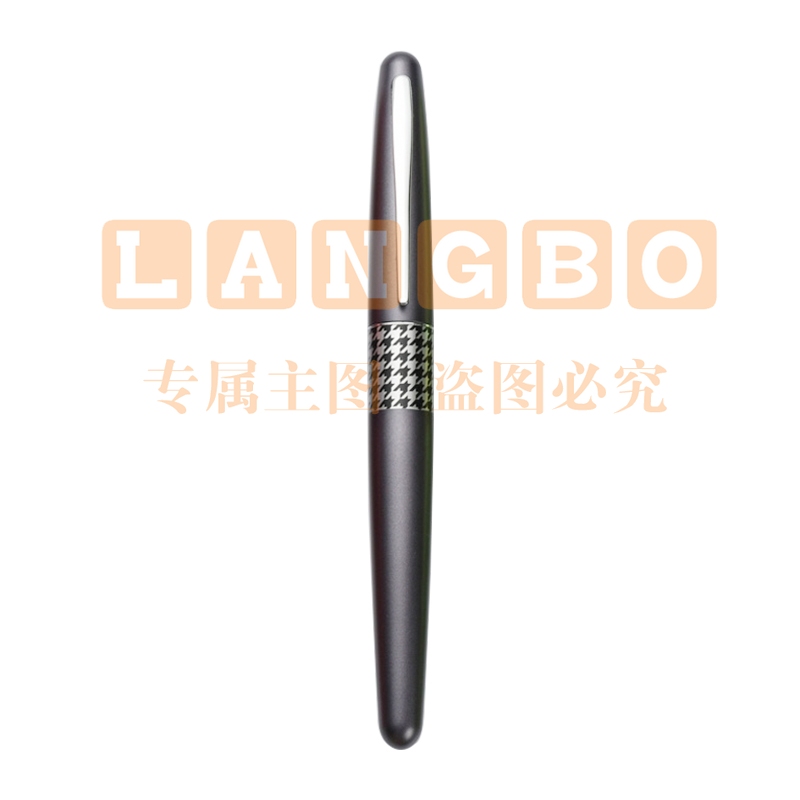 百乐（PILOT）88G钢笔商务签字笔 金属笔杆墨水笔练字学生钢笔礼盒FP-MR3 灰千鸟格M尖