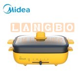 美的（Midea）DY3020P301Y 电火锅电热锅煎炸涮烤多功能锅炒锅不易粘电煮锅锅独立可拆洗