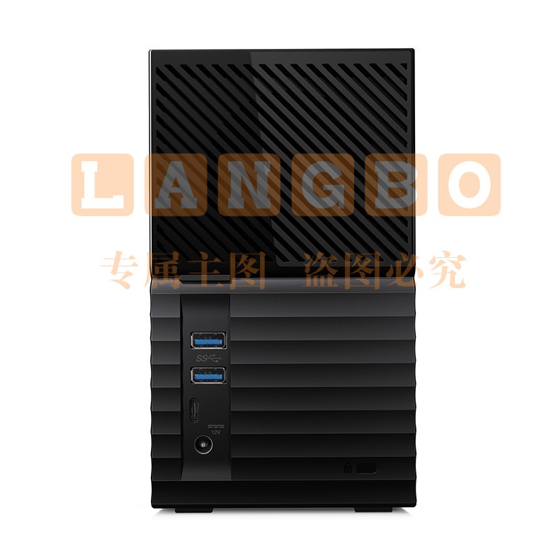 西部数据（WD）My Book3.5寸 移动硬盘 加密硬盘 BOOK Duo 16TB