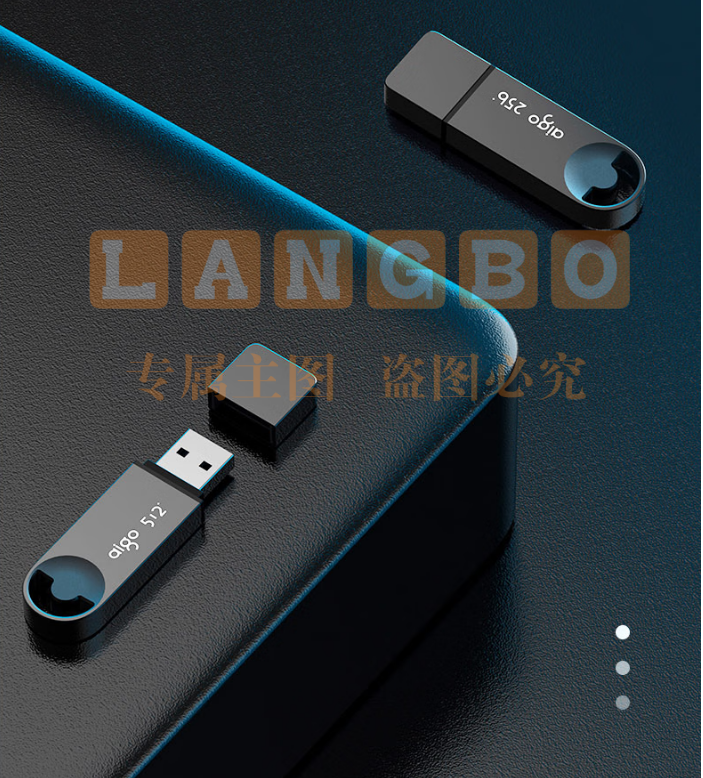 爱国者（aigo）128GB 优盘U盘 USB3.2U盘 U336 金属盖帽 系列效率快传 微笑办公闪存盘U盘  SKU：LB32443