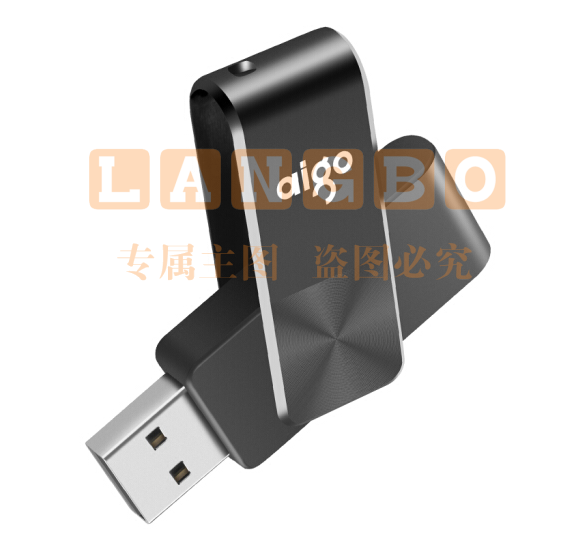 爱国者（aigo）32GB优盘U盘 USB2.0 U盘 U266迷你款 黑色 简约可侧旋转金属商务U盘 旋转防护CD纹防滑设计U盘  SKU：LB32421