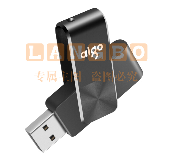 爱国者（aigo）32GB优盘U盘 USB2.0 U盘 U266迷你款 黑色 简约可侧旋转金属商务U盘 旋转防护CD纹防滑设计U盘 