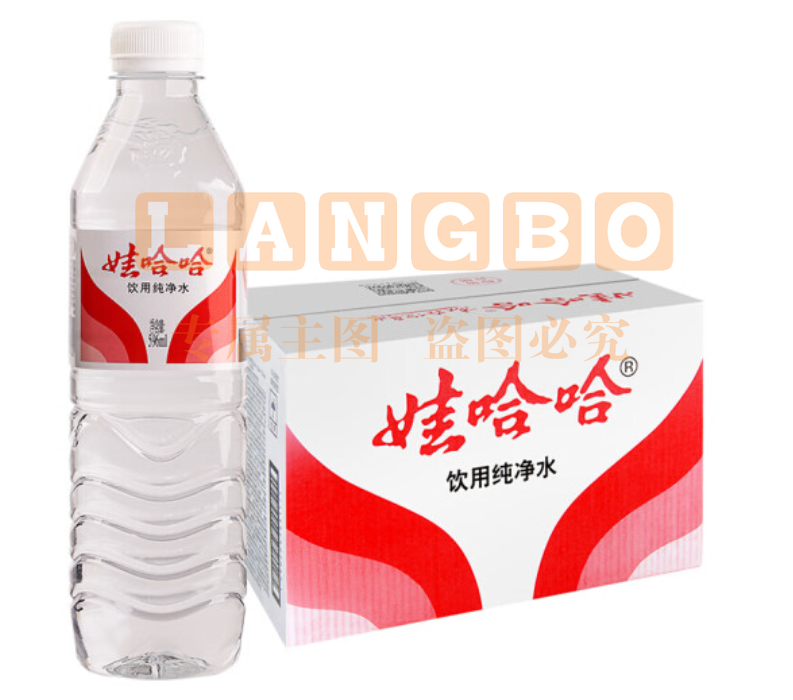 waha纯净水596ml*24瓶  单位：箱