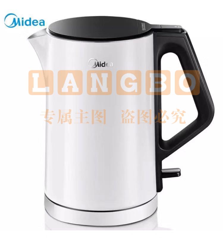 美的 (Midea)HJ1508a电热水壶304不锈钢水壶1.5L双层防烫  TJRRSFYJD202302071236113