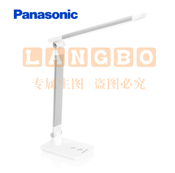 松下（Panasonic）国A级减蓝光护眼台灯无极调光调色工作阅读学习台灯致醒系列HHLT0615 银色