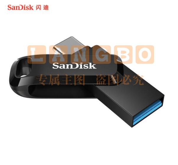 闪迪（SanDisk）128GB Type-C USB3.1 手机U盘DDC3 沉稳黑 读速150MB/s  SDDDC3-128G-Z46