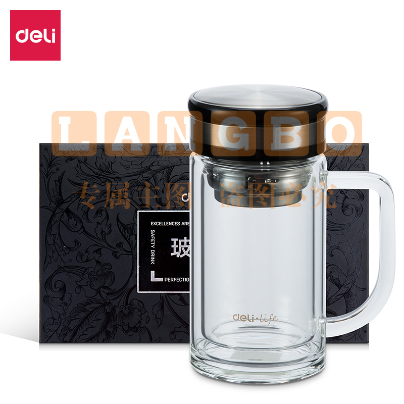 得力8989玻璃杯(透明)(只)320ml