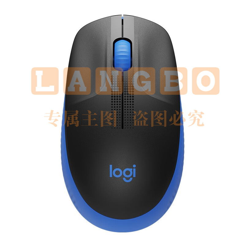 罗技（Logitech）M190无线鼠标 大手鼠标-惊艳蓝