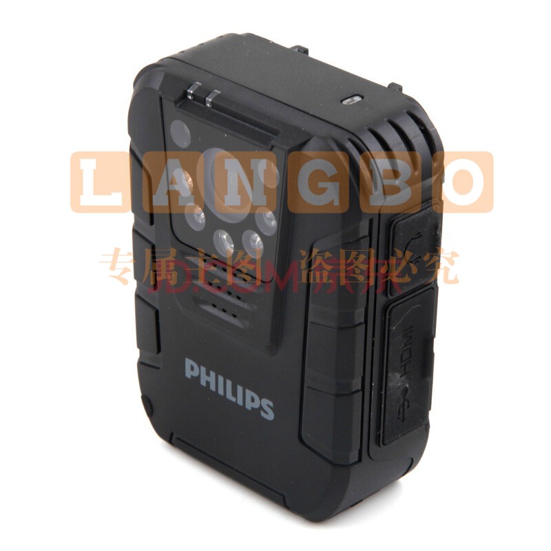 飞利浦（PHILIPS）VTR8100 执法取证 便携音视频 执法记录仪 1080P高清红外夜视摄像机 拍照 一体机64G