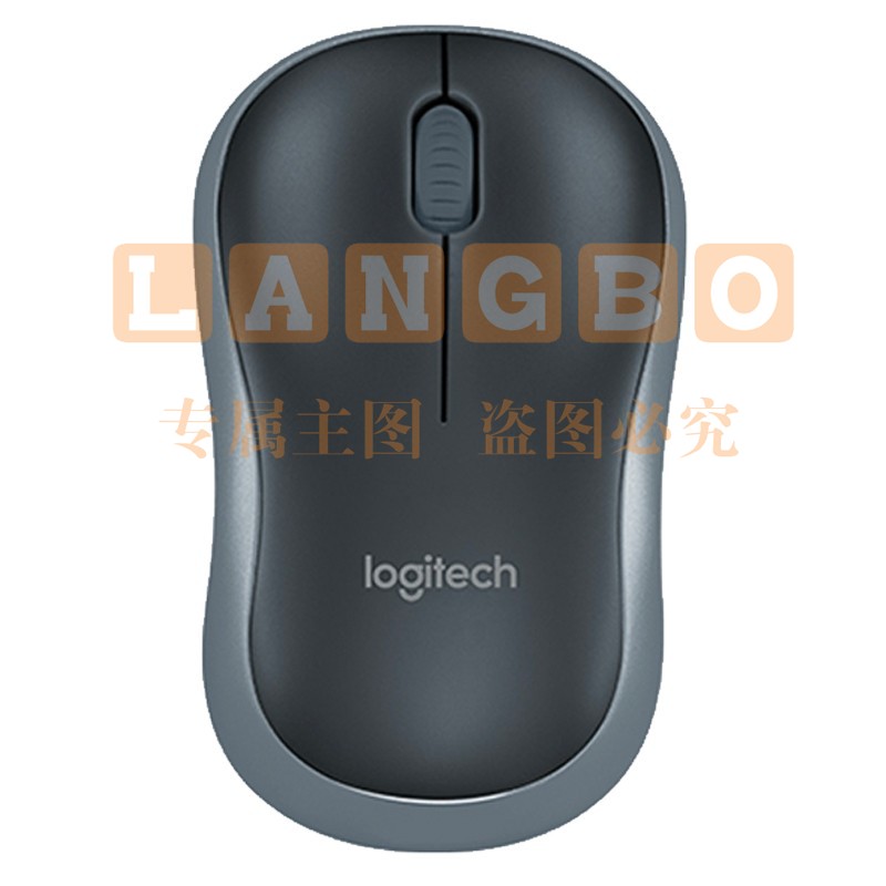 罗技（Logitech）B175企业版 鼠标 无线鼠标 办公鼠标 对称鼠标 黑色 自营 带无线2.4G接收器