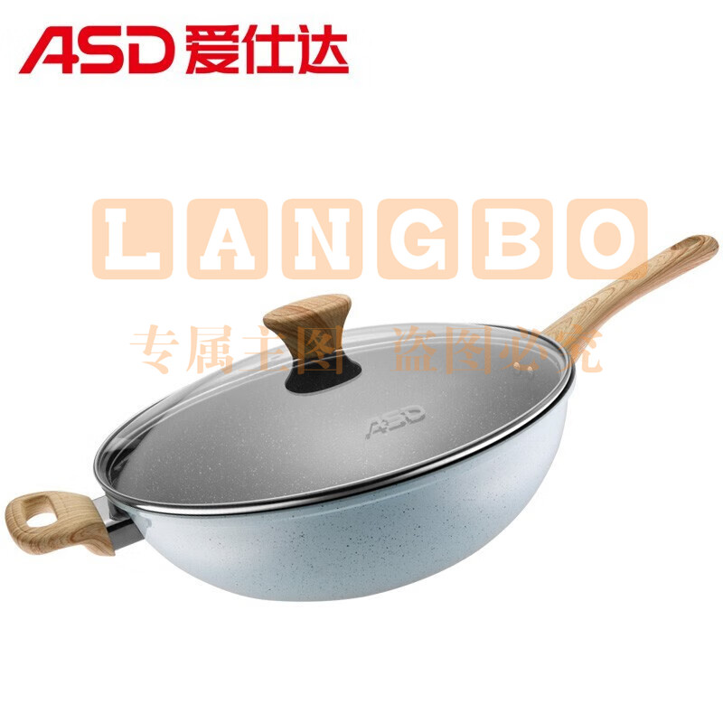 爱仕达（ASD）炒锅新不粘炒菜锅 32cm CL32S1TG