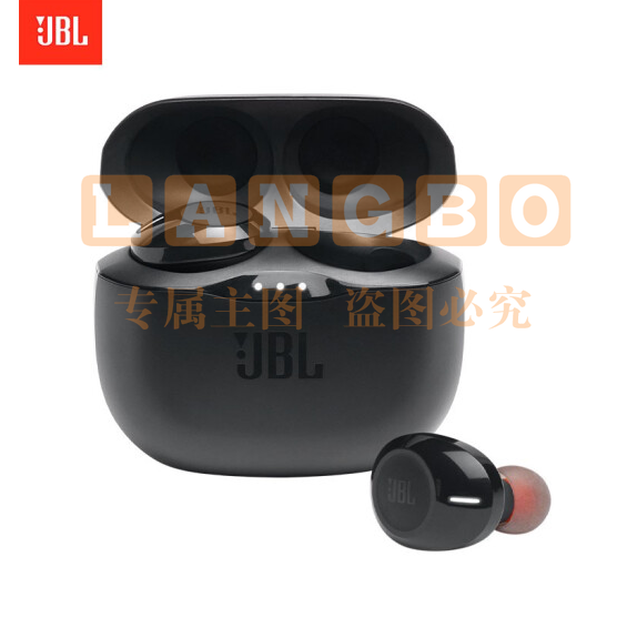 JBL TUNE125TWS 真无线蓝牙耳机 入耳式音乐耳机 双路连接 苹果华为小米手机通用 T120TWS升级版 宝石黑