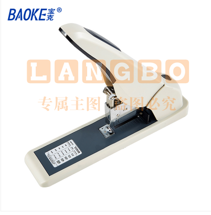 宝克(baoke) ST1180  重型耐用订书机/100页桌面型省力订书器 适配23/6与23/13钉 33*19.2*7.9 1个装 颜色随机