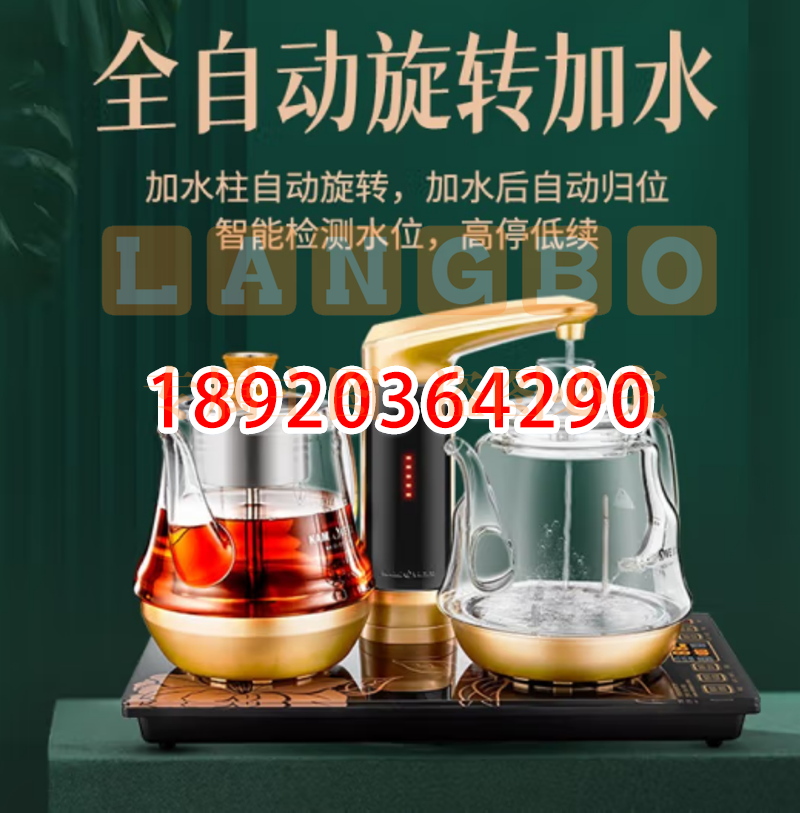 金灶(KAMJOVE)全自动上水电热水壶 烧水壶 恒温电茶炉抽水烧水茶具煮茶器 喷淋式 GA-909