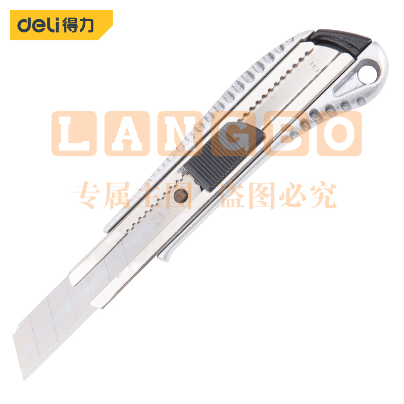 得力工具DL4255美工刀(银色)18mm(单位：把)