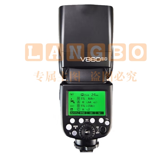 神牛（Godox）V860II-C 热靴闪光灯 外拍闪光灯 佳能TTL高速单反相机外置热靴机顶闪光灯(佳能版）