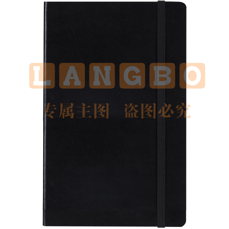 得力3347高级记事本(黑色)-96张-25K