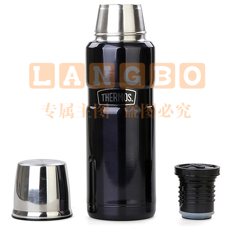 膳魔师（THERMOS） 保温壶大容量不锈钢商务便携真空保温壶旅行水壶SK-2010/SK-4000 SK-2000-深蓝色470ML