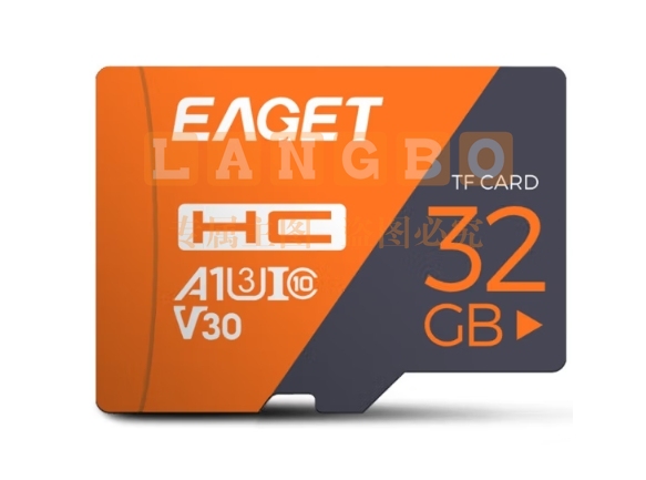 忆捷（EAGET）32GB TF（MicroSD）存储卡 A1 U3 V30 C10增强版 高速耐用视频监控摄像专用内存卡 读速100MB/s