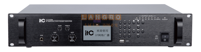 ITC  IP网络功放终端 T-7760B