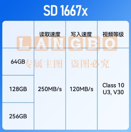 雷克沙（Lexar）v60sd卡相机内存卡高速4K单反相机存储卡 4K超清录制 1667x 读250MB/s 256GB