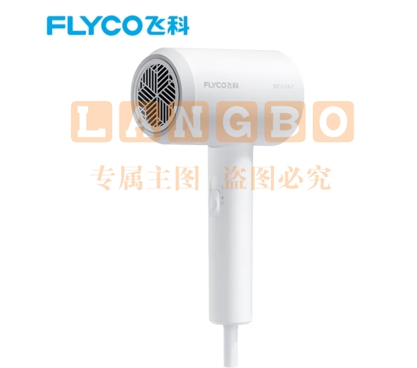 飞科 FLYCO 电吹风机宿舍用 柔风负离子恒温护发 家用冷热大风量快速干发吹风筒FH6290 1800W