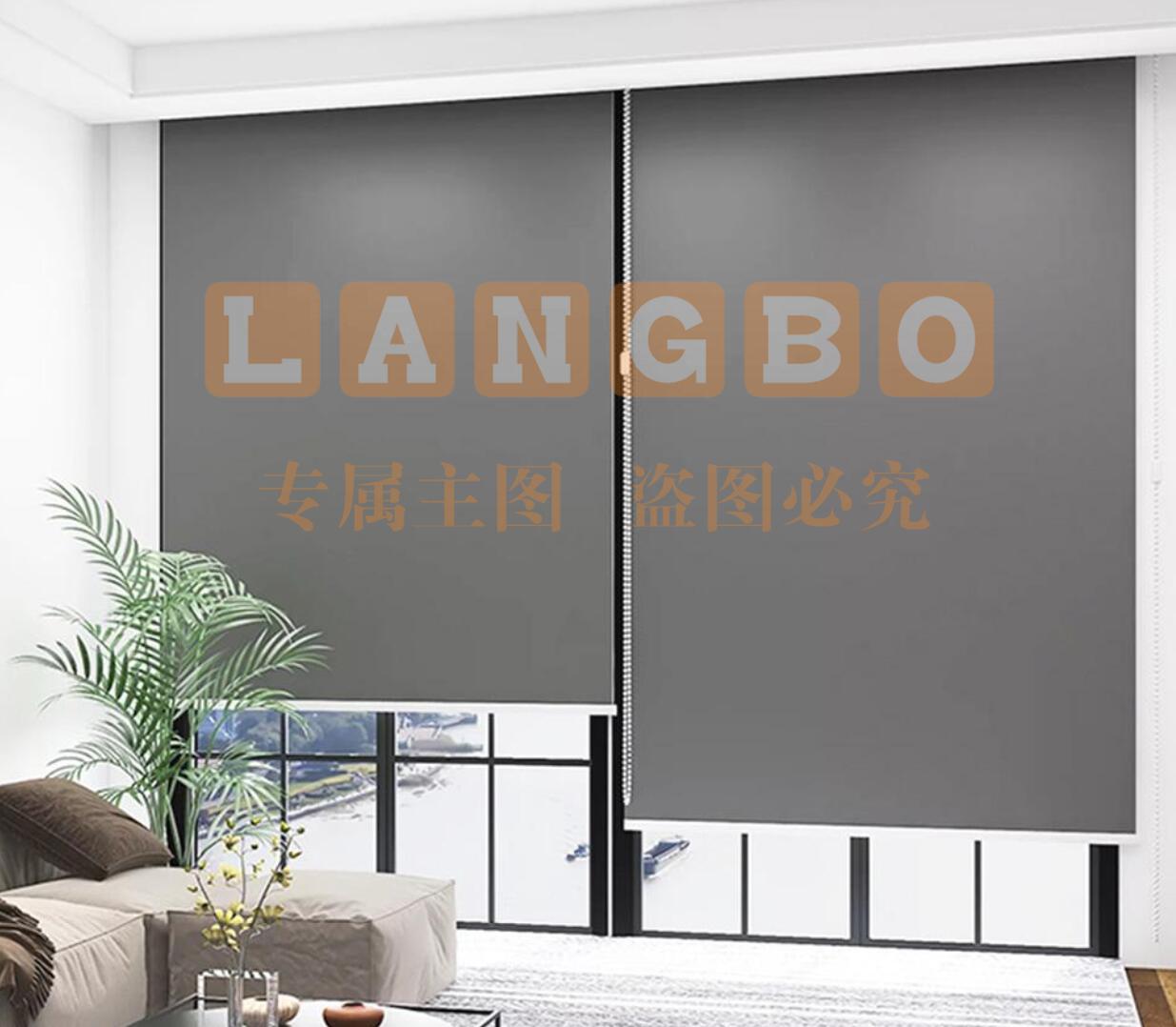 定制卷帘 窗帘 全遮光隔热防晒办公室阳台卧室加厚防水遮阳升降帘 慕唐