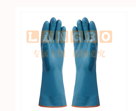 加绒保暖手套 冬季加长加厚家务PVC手套 洗碗洗衣厨房胶皮手套 1双装