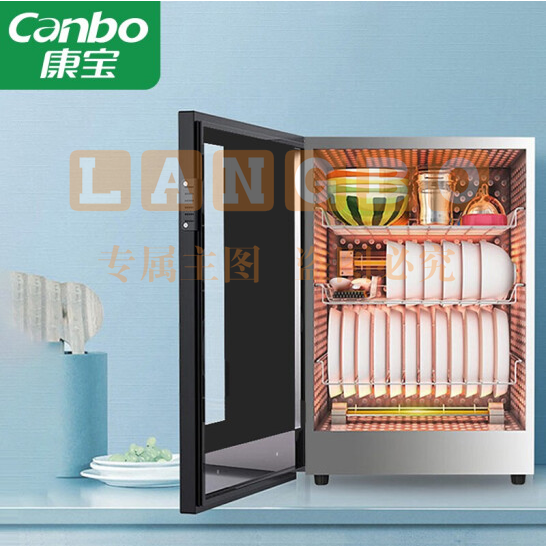 康宝（Canbo）消毒柜 迷你高温消毒柜  厨房餐具消毒柜台式茶杯碗筷消毒碗柜   XDR60-BW  货号：YC
