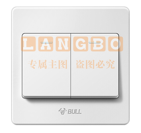 公牛 开关插座  二开单控开关 86型 G07K211