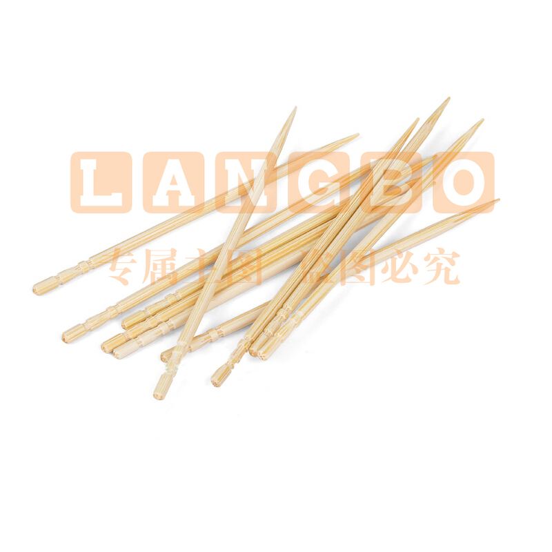 双枪（Suncha）一次性竹牙签 环保袋装卫生量贩装大包装2400支牙签 YQ1125（单双头随机发货）