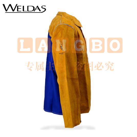 威特仕 / WELDAS 44-2530 雄蜂王牛皮透气款电焊工服背部凉爽款上身烧焊焊服 XXXL 1件