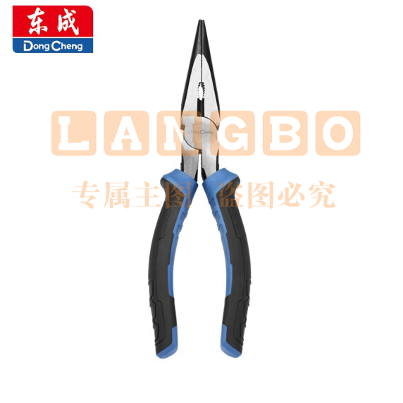 东成  手动工具尖嘴钳 斜嘴钳  尖嘴钳8寸200mm   货号：JC