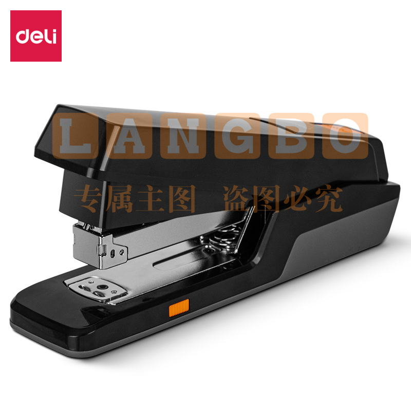 得力(deli)40页两段式省力订书机/订书器 弹出式钉道 适配24\6,26\6,24\8钉 办公用品 颜色随机 0479 1台 137
