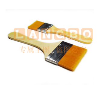 文华(WENHUA)3cm板刷加大加厚儿童绘画笔刷水粉水彩画刷排笔美术颜料刷.