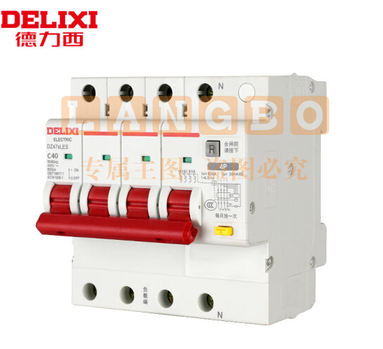 德力西电气(DELIXI ELECTRIC)DZ47SLES-4P-C40-30mA-AC型 升级款小尺寸漏电保护断路器 漏保空气开关