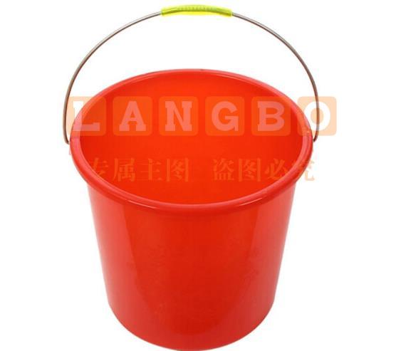 塑料水桶21升颜色:大红色