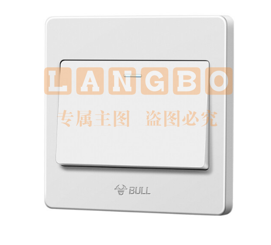 公牛墙壁开关 单控开关G07K111C白色