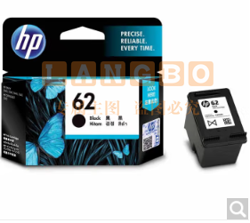 惠普C2P04AA 62号 黑色墨盒 (适用于HP OfficeJet 200 移动打印机)