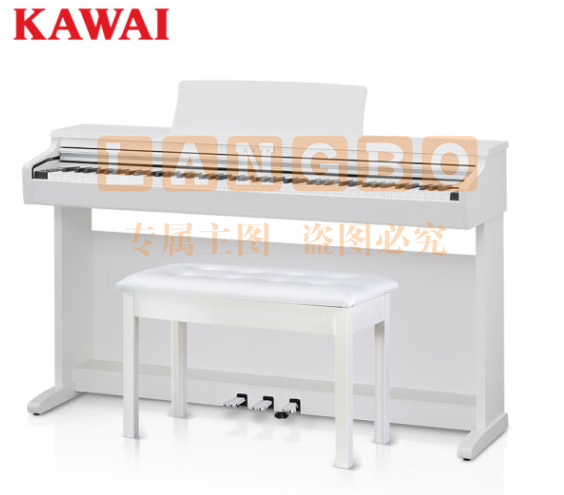 卡瓦依（KAWAI）电钢琴KDP110白 88键重锤 电子数码钢琴成人儿童初学专业家用