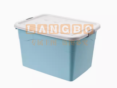 易点新艺 整理箱 61*43*35cm 透明塑料箱 特大号塑料箱子整理箱60L