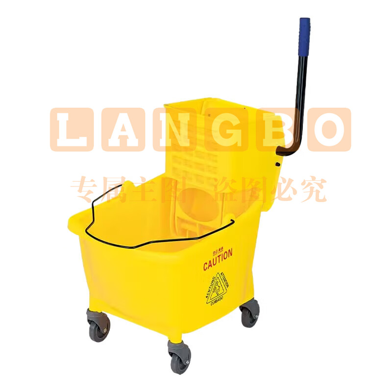 白云清洁 32升大号榨水车AF08080 拖把墩布车压水桶