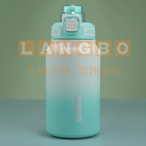 316不锈钢保温杯吸管水杯直饮保温壶运动水壶 800ml
