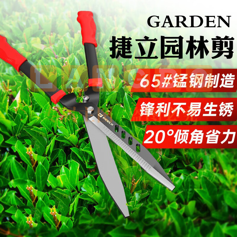 捷立(GeeLii)园林剪刀 园艺草坪剪整篱剪 果树绿化修枝剪刀 绿篱剪刀修枝剪