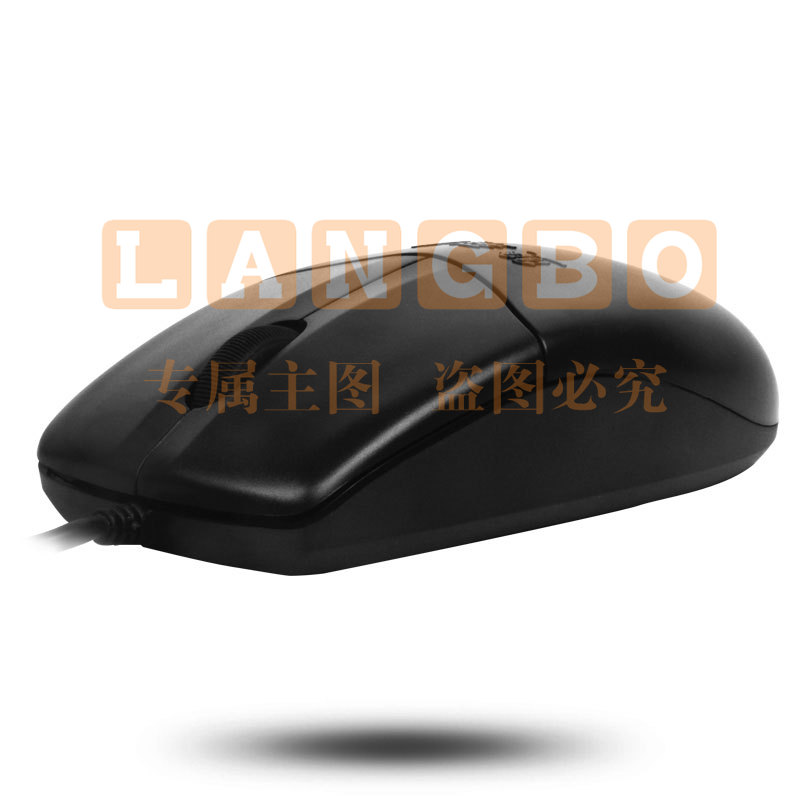 双飞燕(A4Tech)OP-520NP 有线针光鼠标 PS2接口 黑色