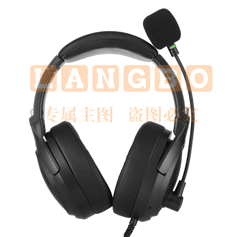电音D6000教考听力电脑专用头戴式有线耳机英语听说录音人机对话网课带麦克风主动降噪USB耳麦耳返监听