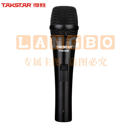 得胜(TAKSTAR)PCM-5560 电容麦克风 电脑网络K歌 录音 主持直播话筒黑色