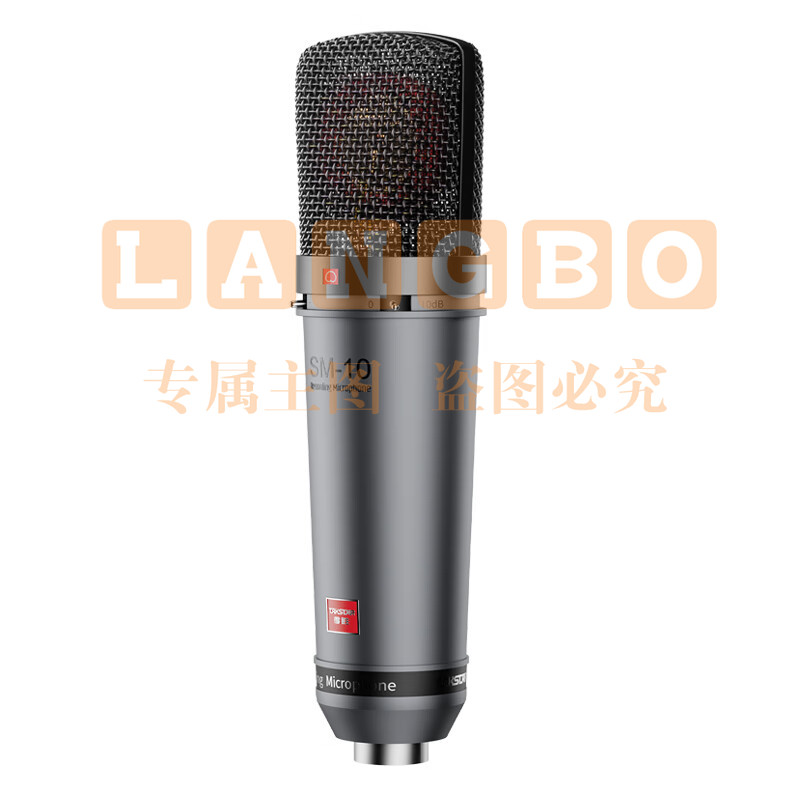 得胜(TAKSTAR)SM-10 专业录音麦克风 大合唱专业录音影视配音演出 48V话筒麦克风